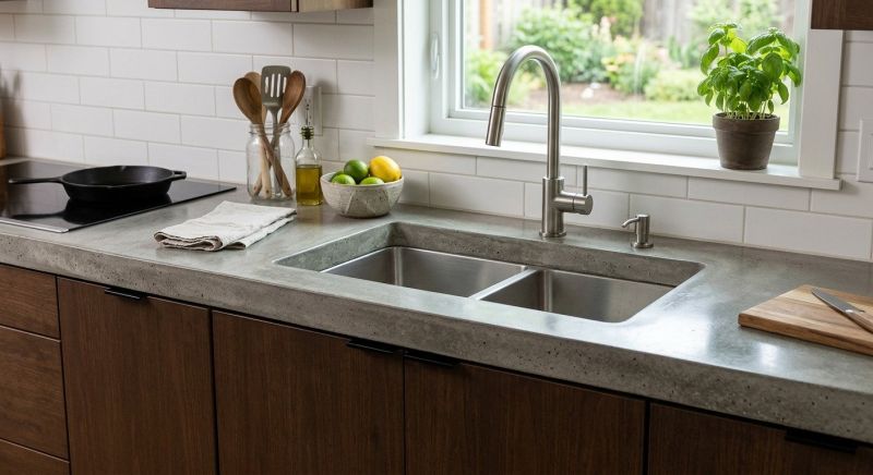 Cement Countertop Installation in Marin County, CA