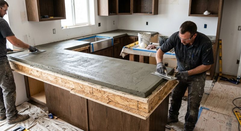 Cement Countertop Installation in Santa Rosa, CA